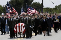 Hundreds say goodbye to 'the man for every mission'