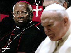 When Archbishop Emmanuel Milingo rejoined the wife chosen for him by the Rev. Sun Myung Moon, the Catholic Church excommunicated him. But Milingo says it's all part of a divine plan.